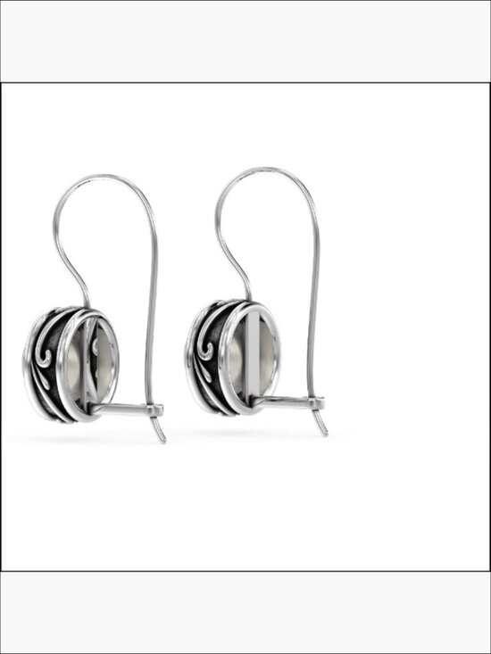 Italian 925 Solid Sterling Silver Star Hammered Drop Dangle  925 Sterling Silver Hammered Drop Dangle Earrings for Women